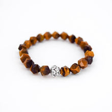 Load image into Gallery viewer, Sacral Chakra and Solar Plexus Chakra Balancing – Tiger’s Eye (Large Cut) and Sterling Silver Stretch Bracelet - Bless and Soul
