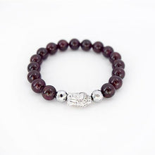 Load image into Gallery viewer, The Fire Element - Garnet Stretch Bracelet - Bless and Soul
