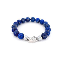 Load image into Gallery viewer, The Water Element - Lapis Lazuli Stretch Bracelet - Bless and Soul
