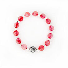 Load image into Gallery viewer, The Fire Element - Cherry Quartz Stretch Bracelet - Bless and Soul
