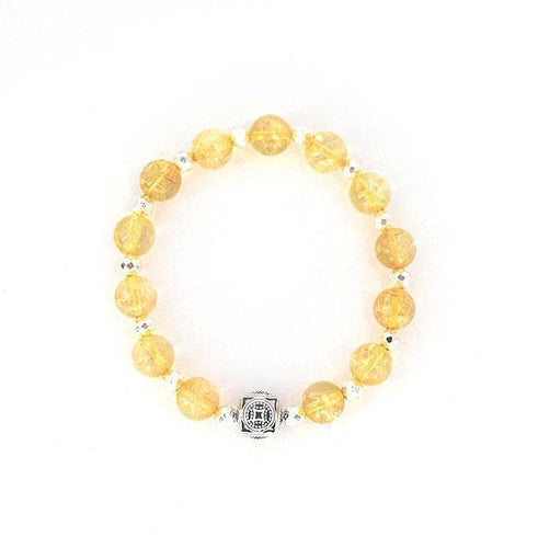 The Metal Element - Citrine Stretch Bracelet - Bless and Soul